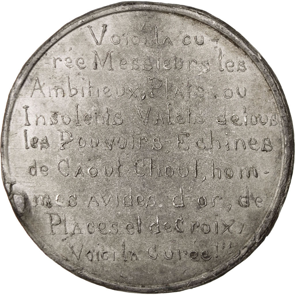 France, Médaille, Louis Philippe I, 1837, Etain, TTB+