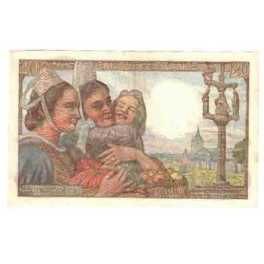 Frankreich, 20 Francs, Pêcheur, 1948, Y.171, VZ, Fayette:13.12, KM:100c