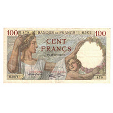 France, 100 Francs, Sully, 1939, H.5977, EF(40-45), Fayette:26.19, KM:94