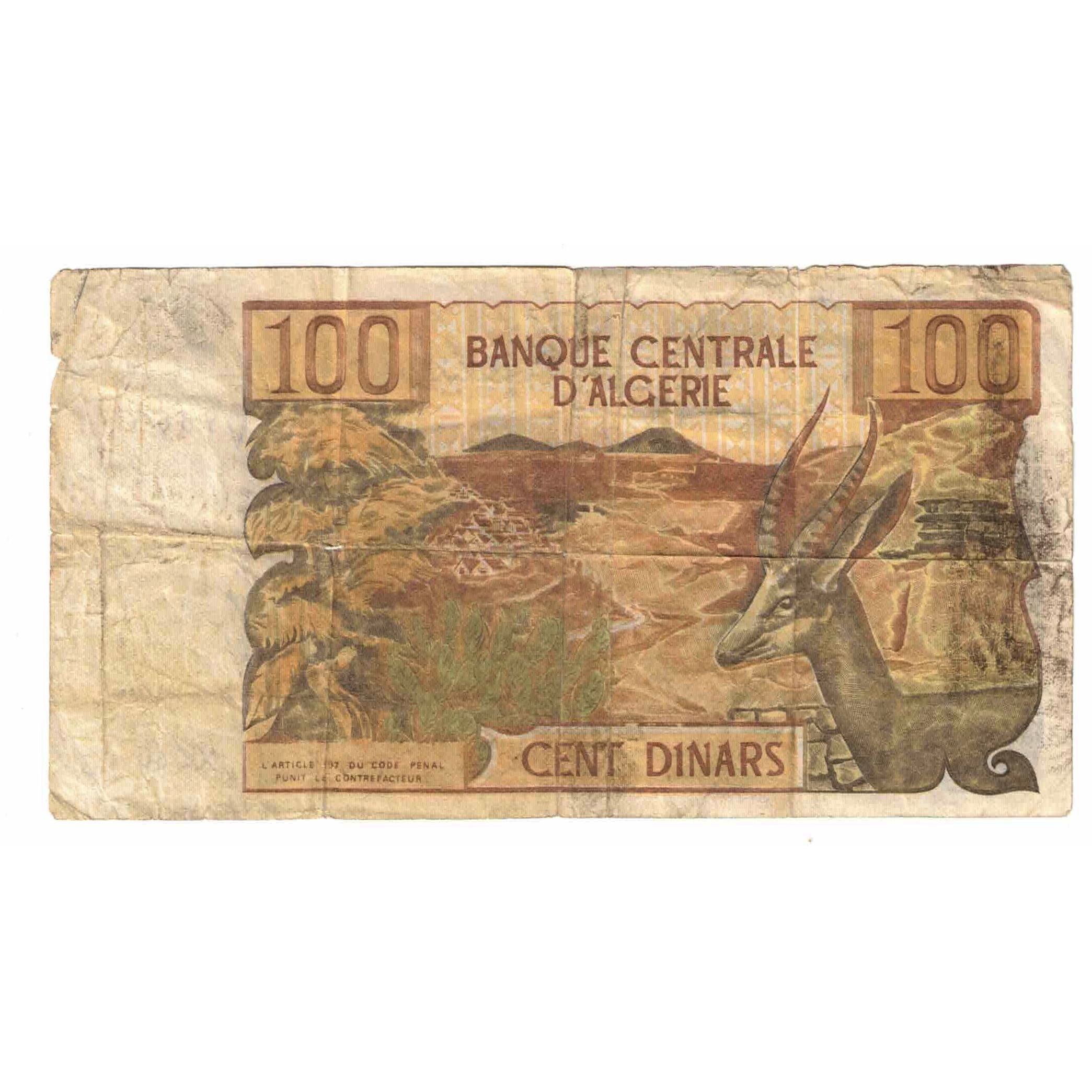Banknote, Algeria, 100 Dinars, 1970, 1970-11-01, KM:128b, VF(20-25)