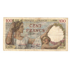França, 100 Francs, Sully, 1940, L.16590, EF(40-45), Fayette:26.41, KM:94