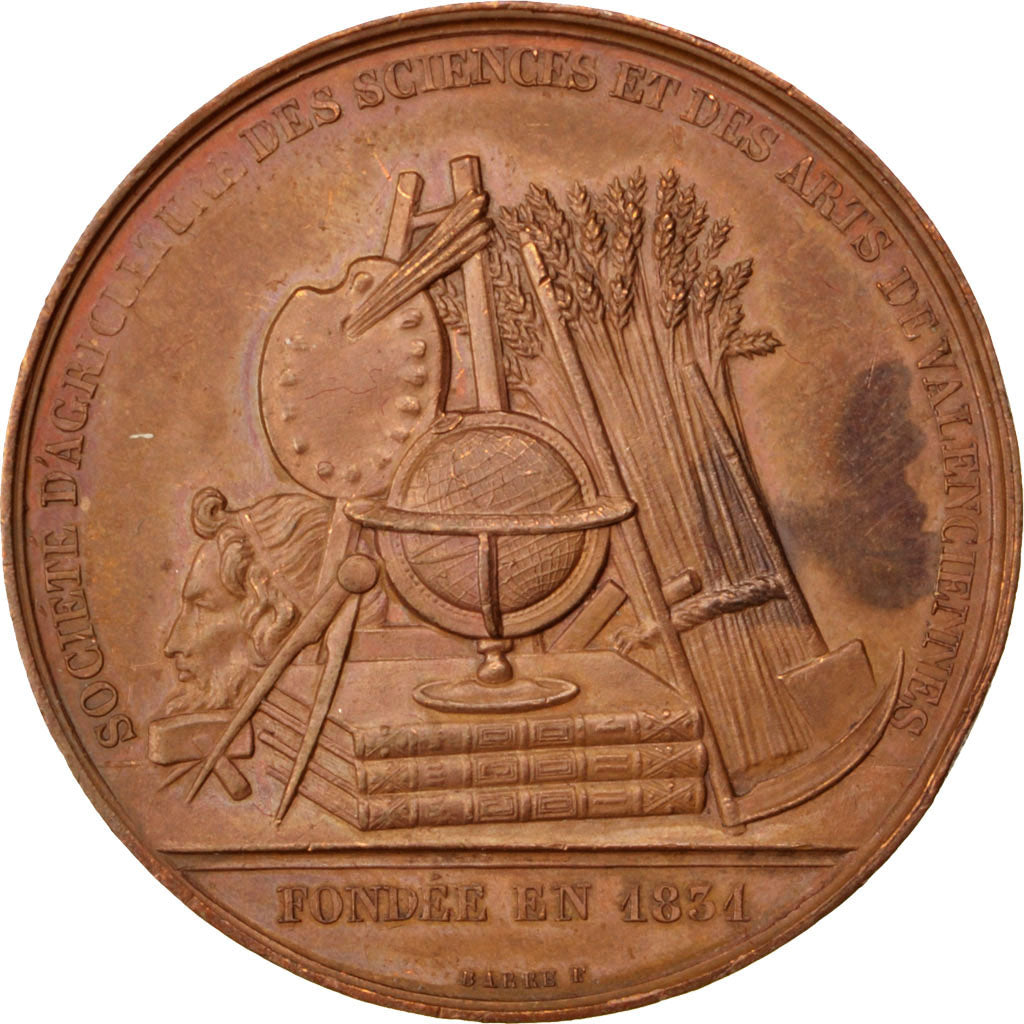 France, Médaille, Louis Philippe I, 1834, Cuivre, Barre, TTB+