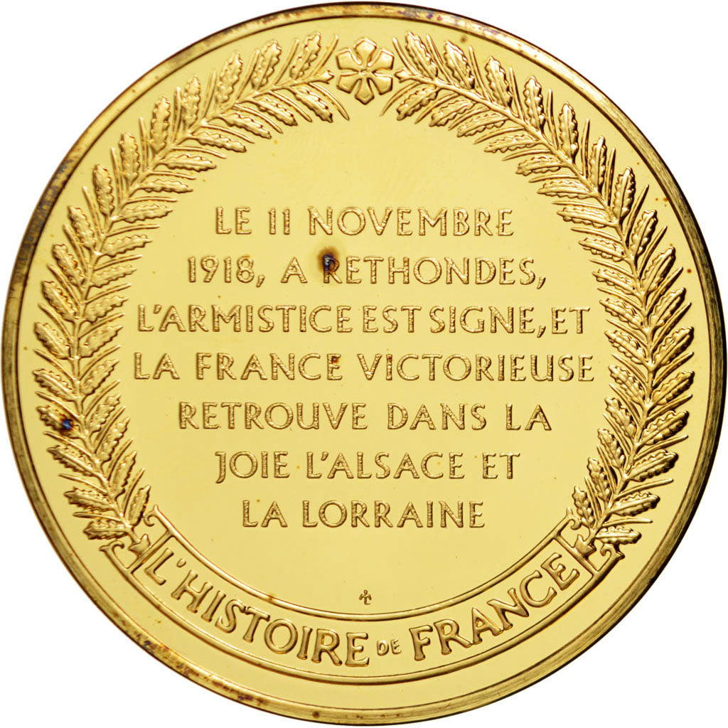 France, Medal, French Third Republic, Vermeil, VF(30-35)