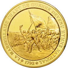 France, Medal, End of Monarchy, Vermeil, MS(60-62)