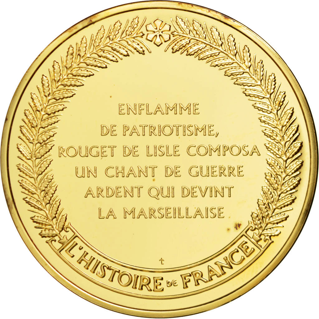 France, Medal, End of Monarchy, Vermeil, MS(60-62)