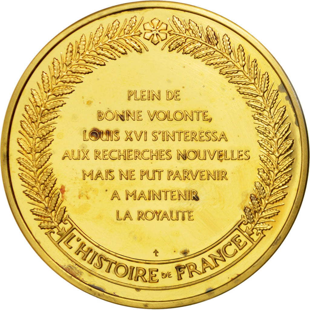 France, Medal, Louis XVI, Vermeil, AU(55-58)