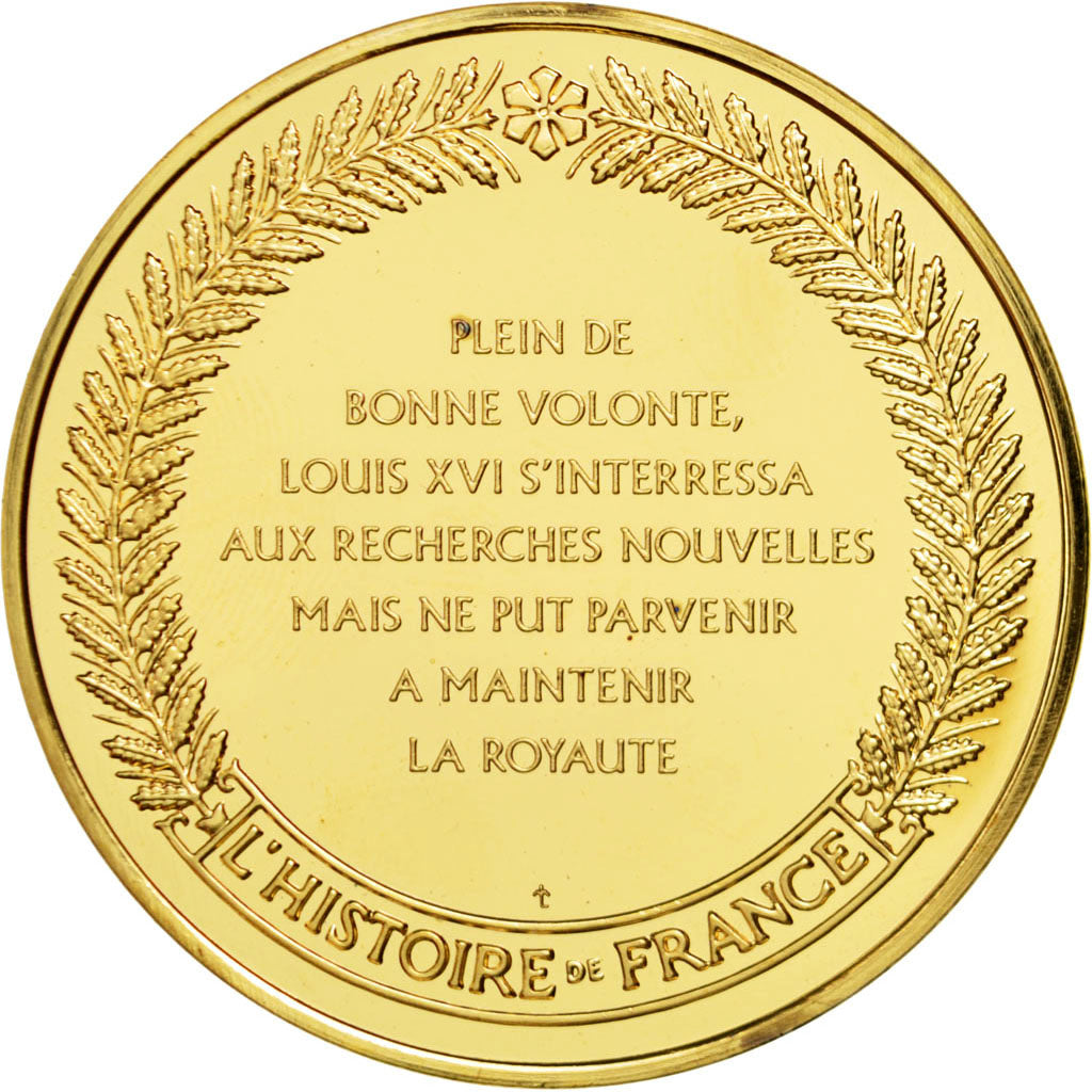 France, Medal, Louis XVI, Vermeil, MS(60-62)