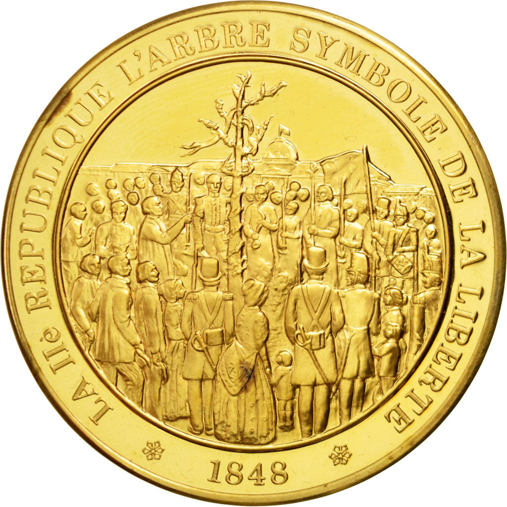 France, Medal, French Second Republic, Vermeil, MS(60-62)