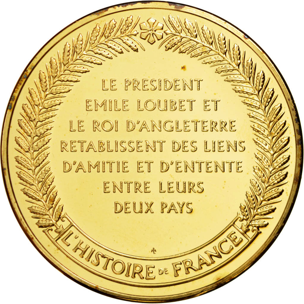 France, Medal, French Third Republic, Vermeil, MS(60-62)