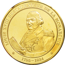 France, Medal, Louis XVIII, Vermeil, MS(60-62)