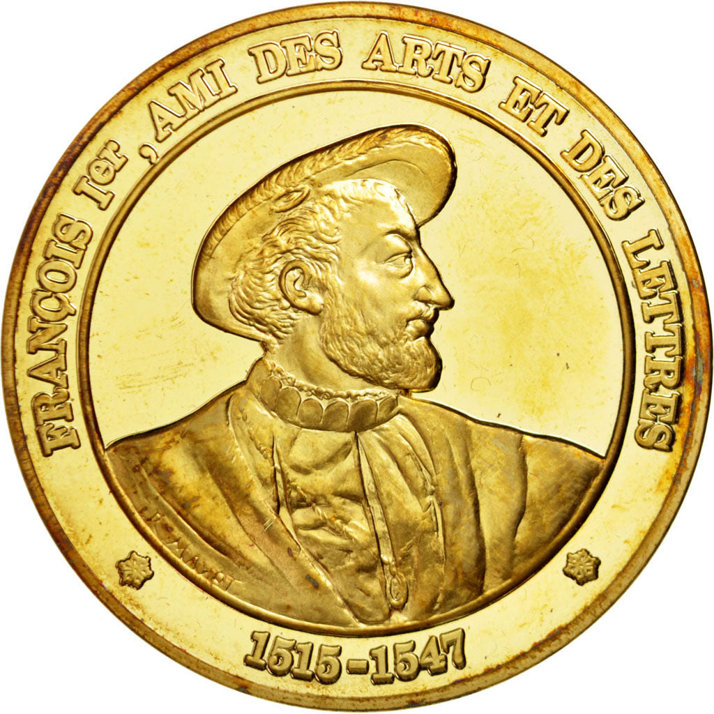 France, Medal, Francis I, Vermeil, MS(60-62)