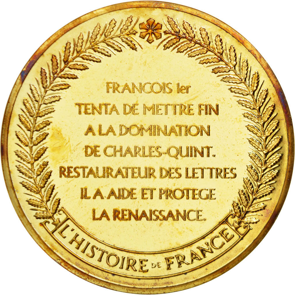 France, Medal, Francis I, Vermeil, MS(60-62)
