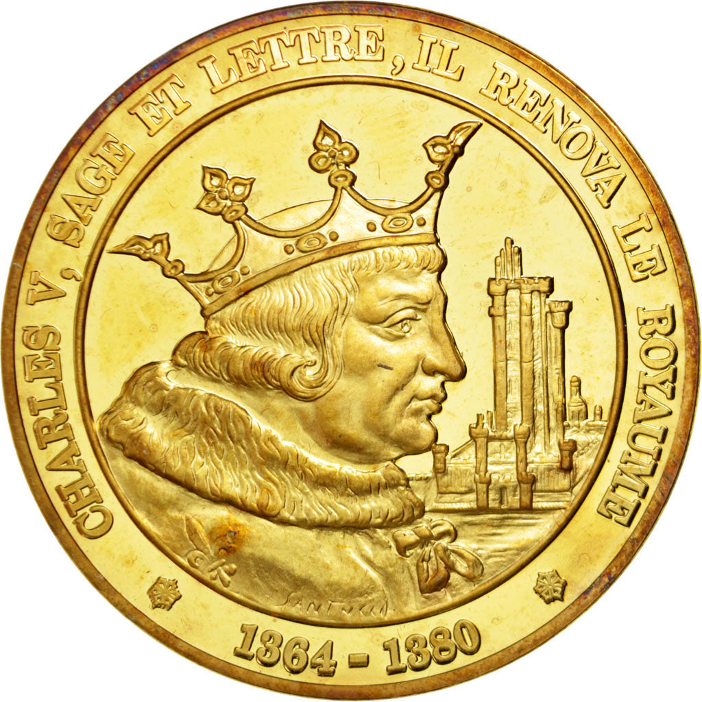 France, Medal, Charles V, Vermeil, MS(60-62)