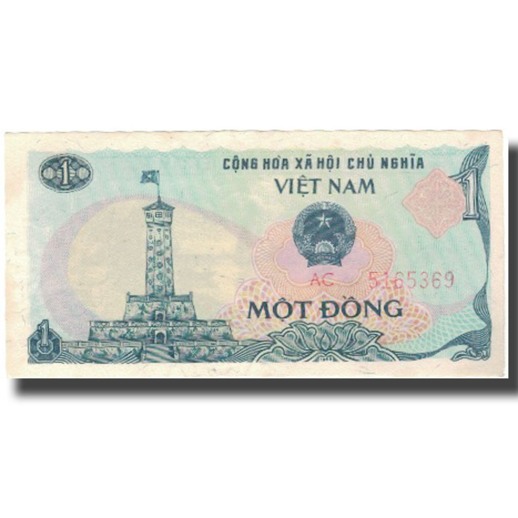 Banconote, Vietnam, 1 D<ox>ng, KM:90a, BB