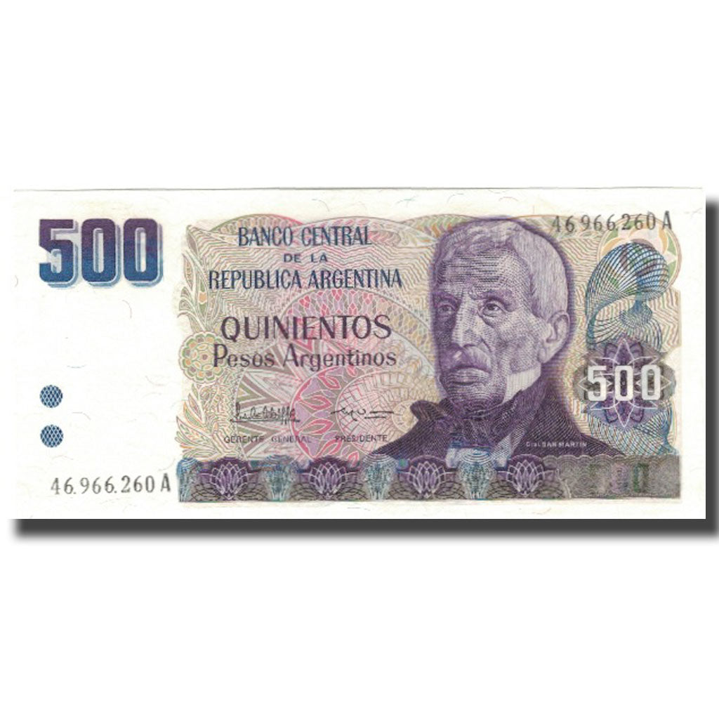 Billete, 500 Pesos Argentinos, Argentina, KM:316a, UNC