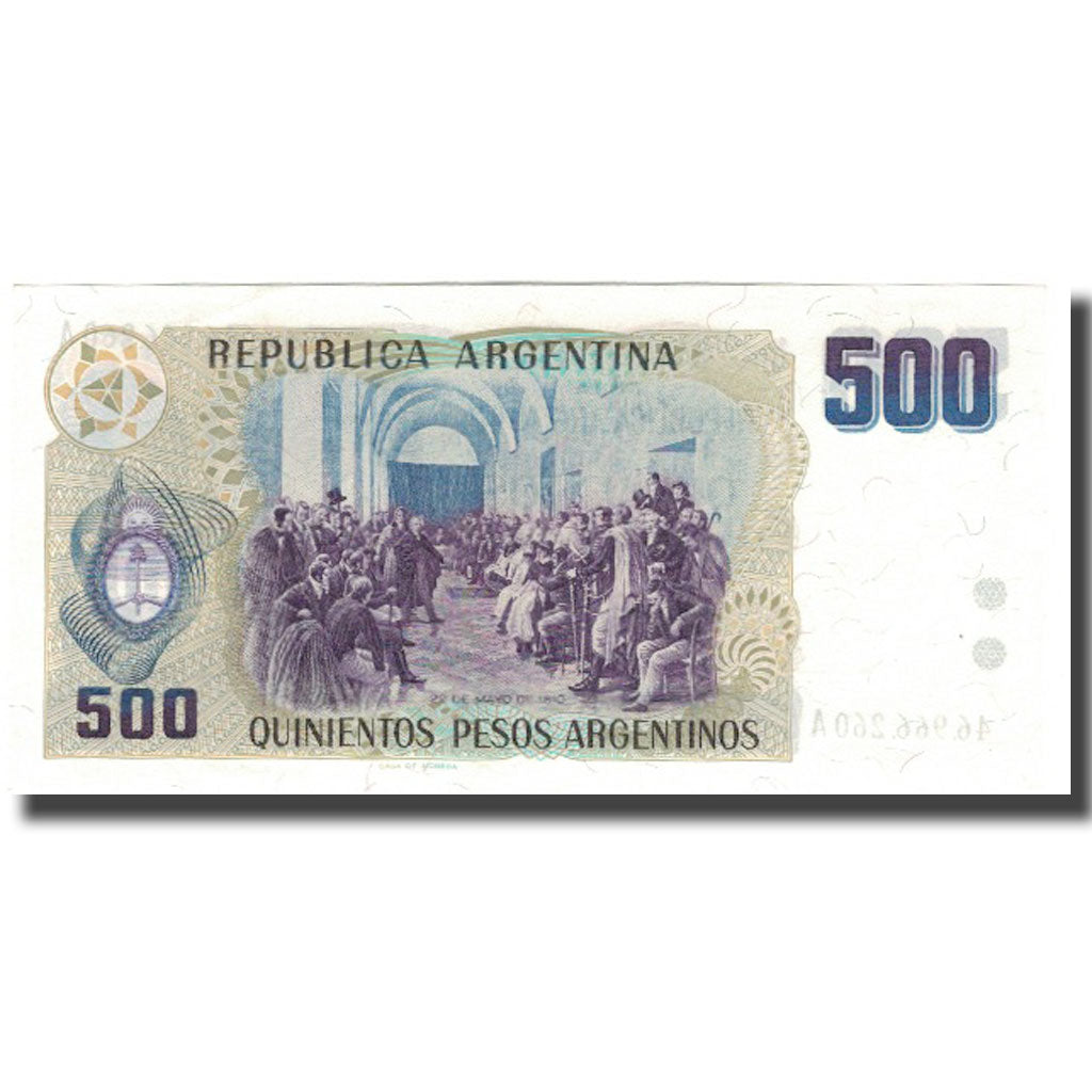 Billete, 500 Pesos Argentinos, Argentina, KM:316a, UNC