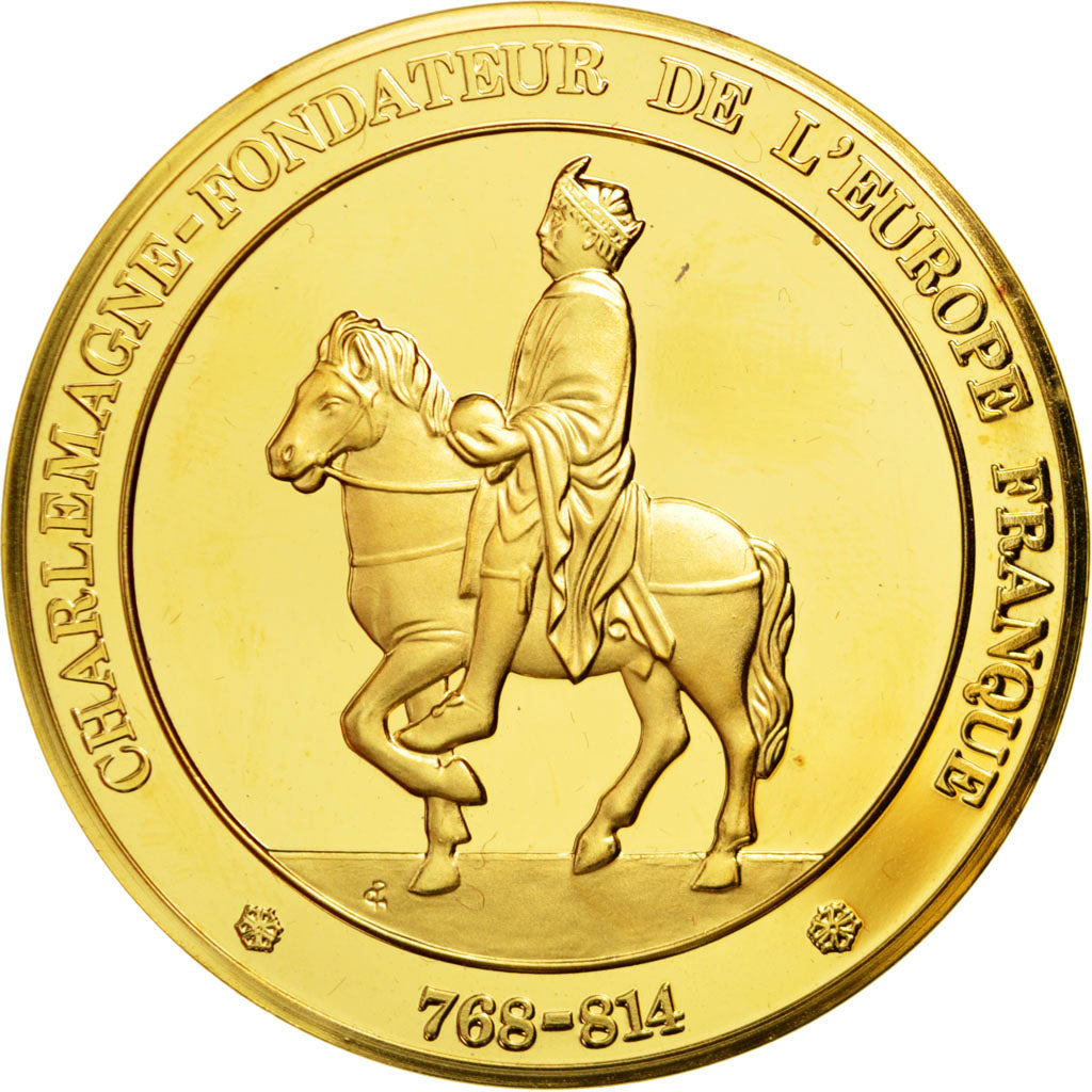 France, Medal, Charlemagne, Vermeil, MS(60-62)