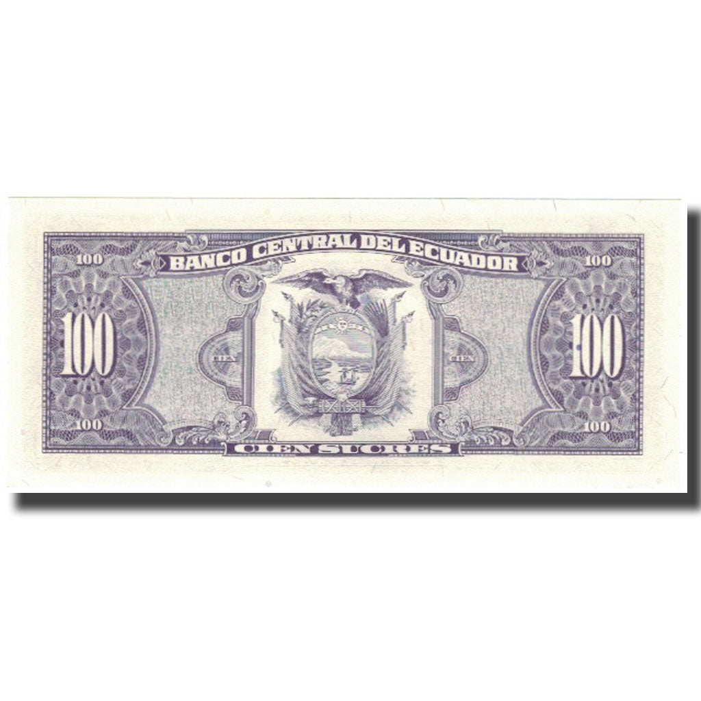 Banknot, Ekwador, 100 Sucres, 1992-12-04, KM:123Ab, UNC(65-70)