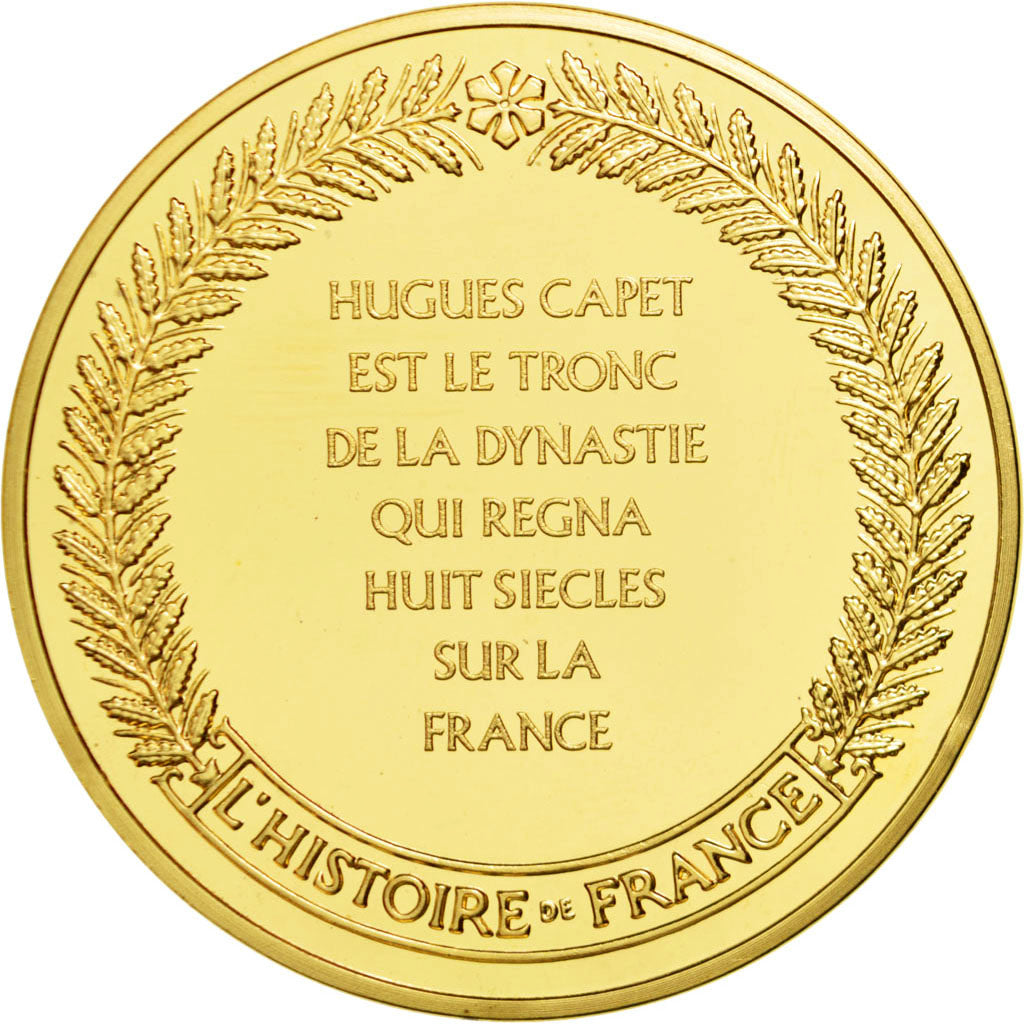 France, Medal, Hugues Capet, Vermeil, MS(60-62)
