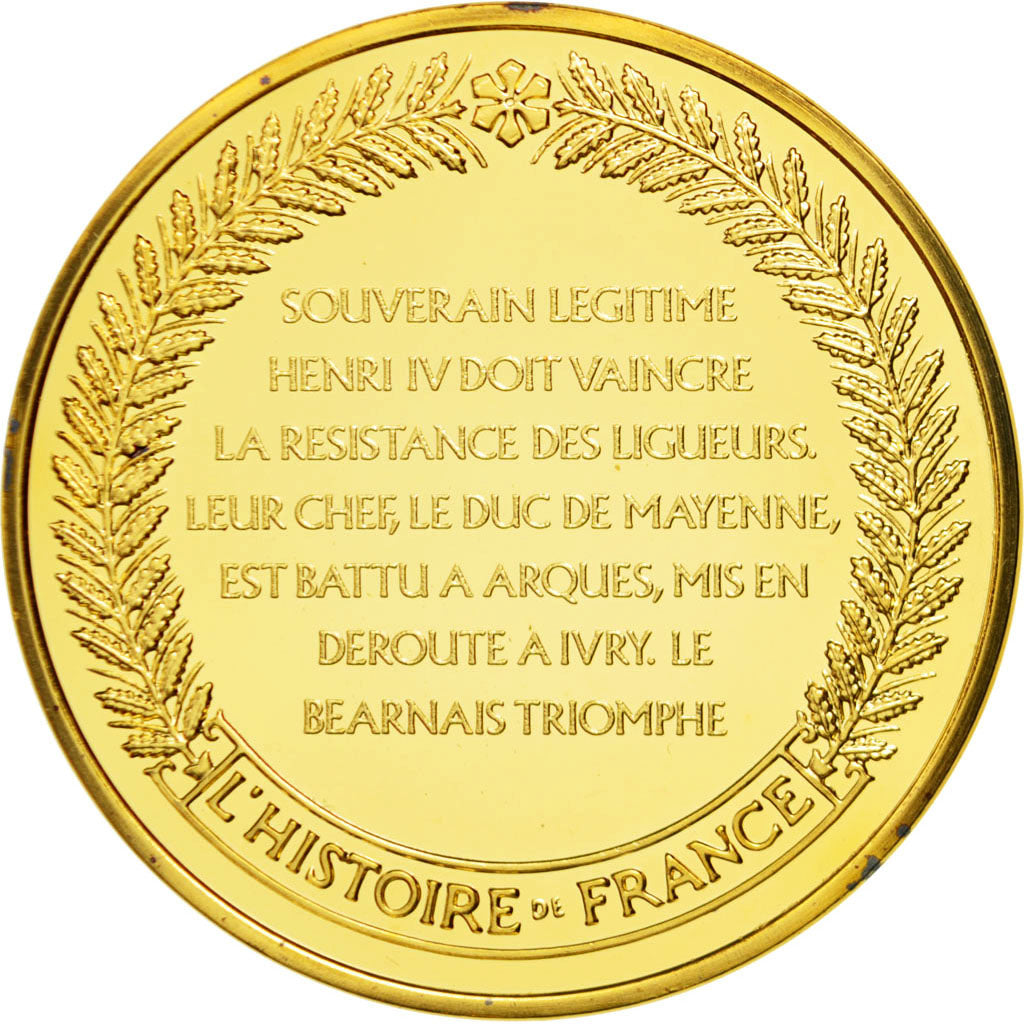 France, Medal, Henry IV, Vermeil, MS(60-62)