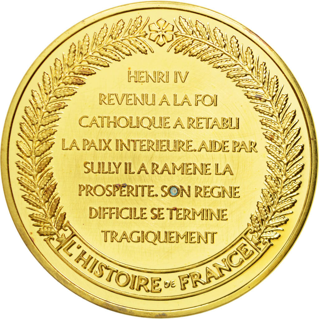 France, Medal, Henry IV, Vermeil, MS(60-62)