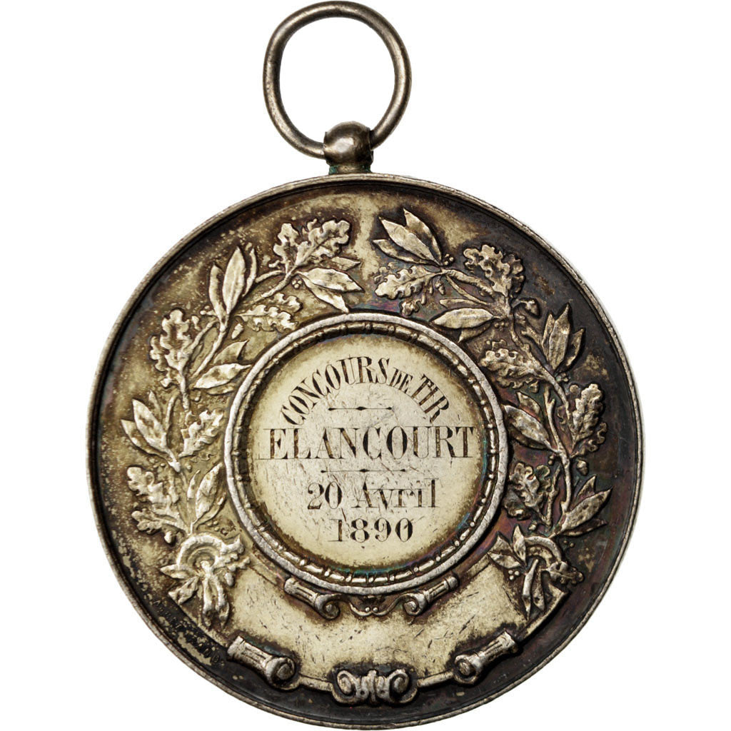 Francia, medalla, French Third Republic, 1890, Plata, Bertrand, MBC+