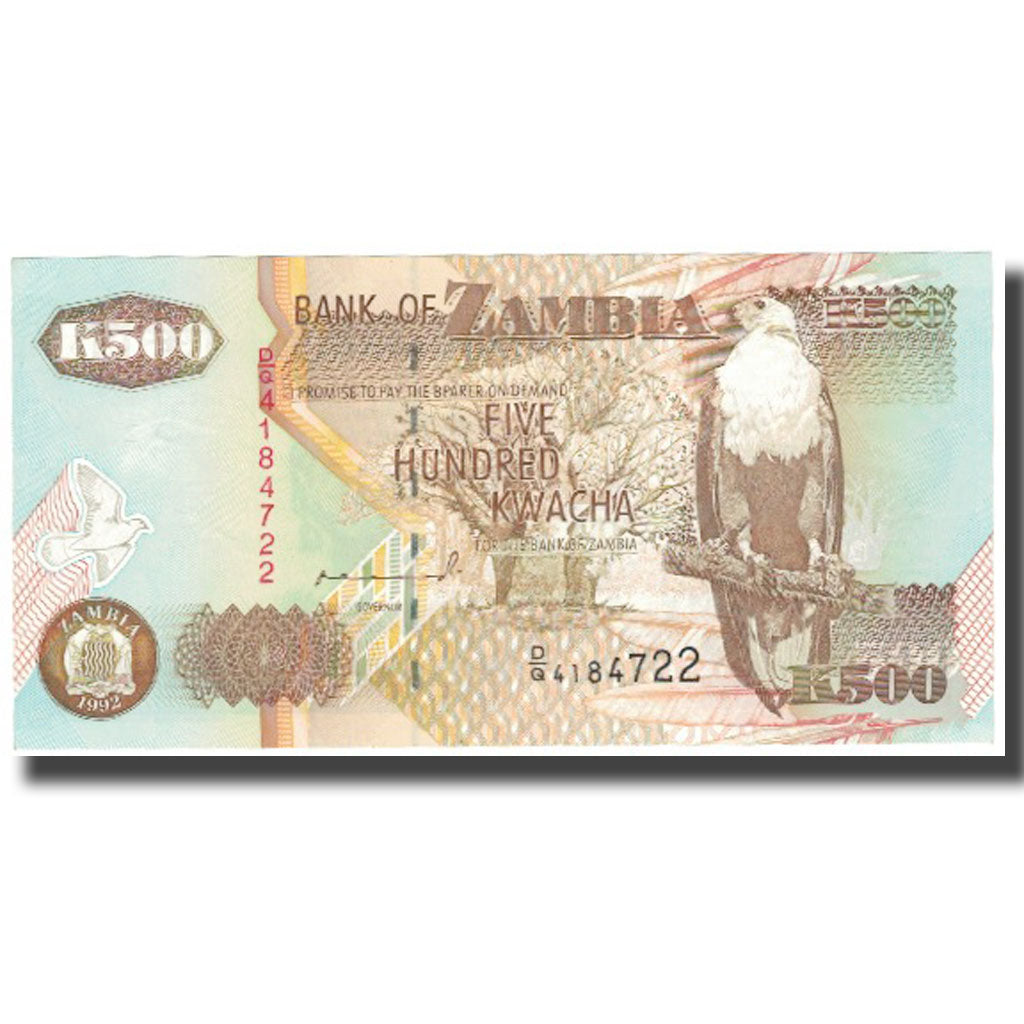 Banknote, Zambia, 500 Kwacha, 1992, KM:39a, UNC(64)