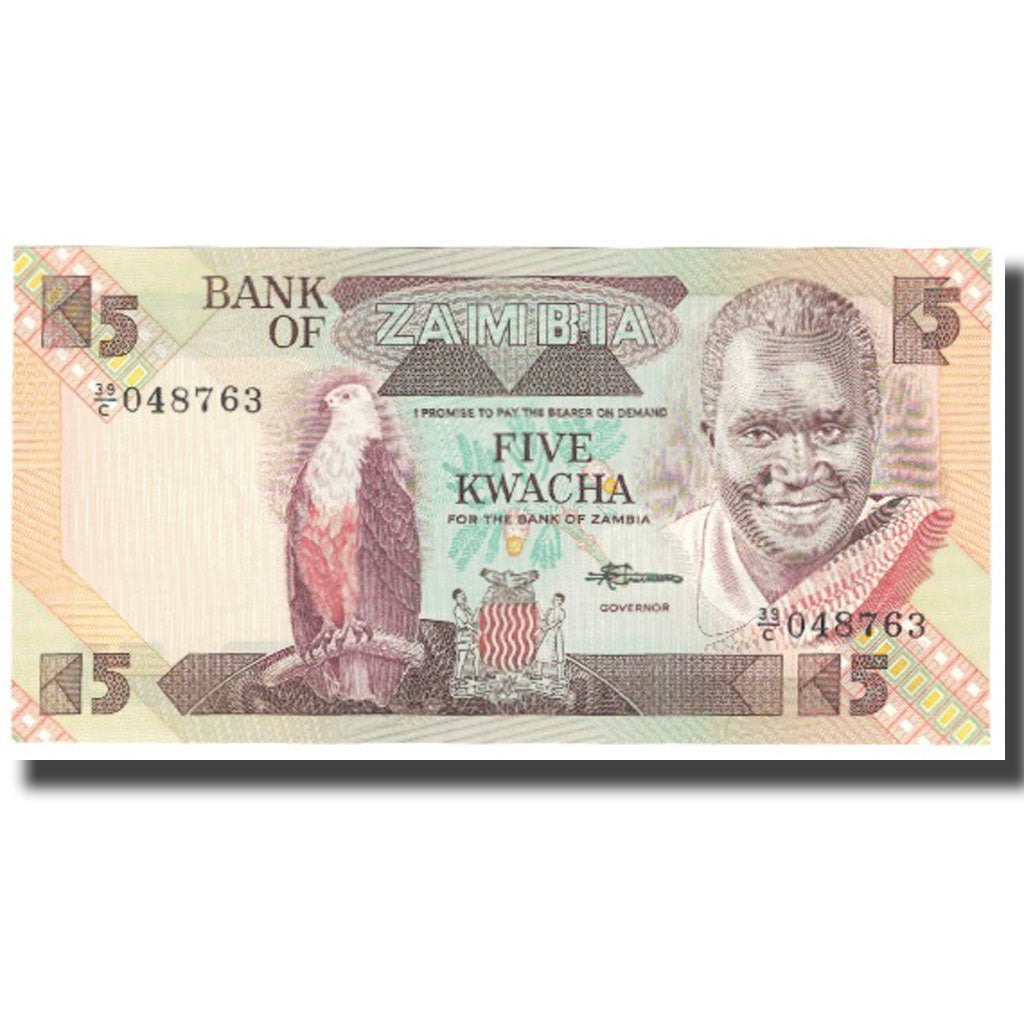 Banknote, Zambia, 5 Kwacha, KM:25d, UNC(63)