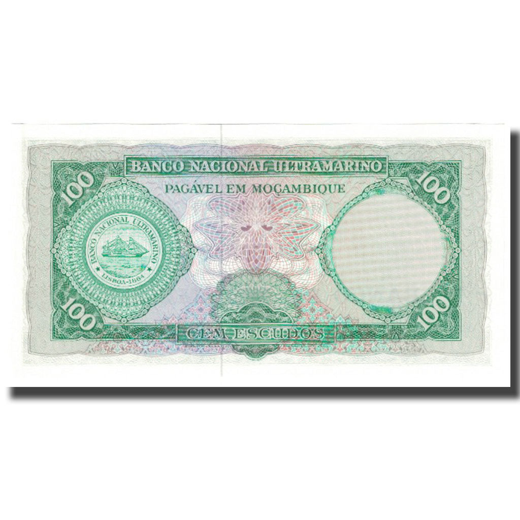 Banknote, Mozambique, 100 Escudos, 1961, 1961-03-27, KM:117a, UNC(63)