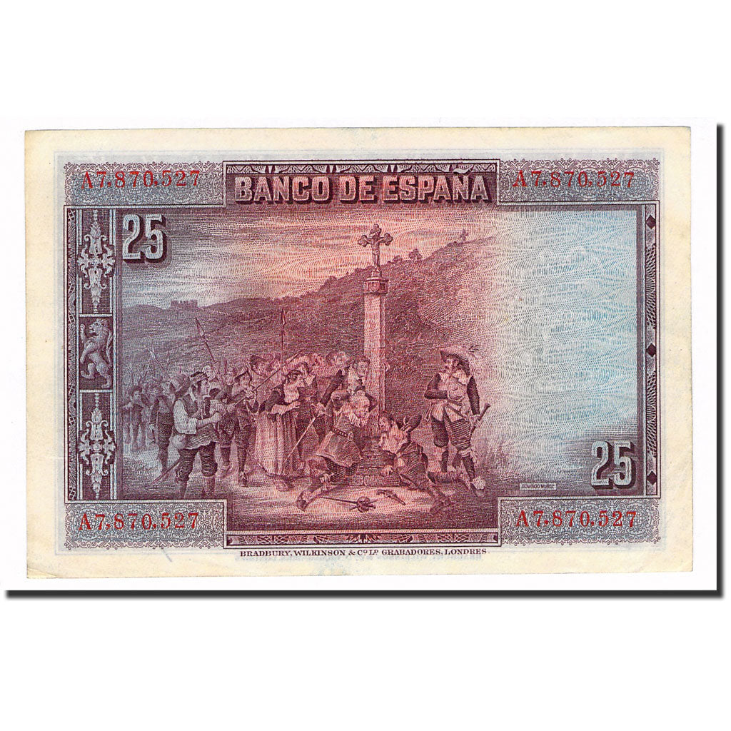 Banknote, Spain, 25 Pesetas, 1928, 1928-08-15, KM:74b, AU(55-58)