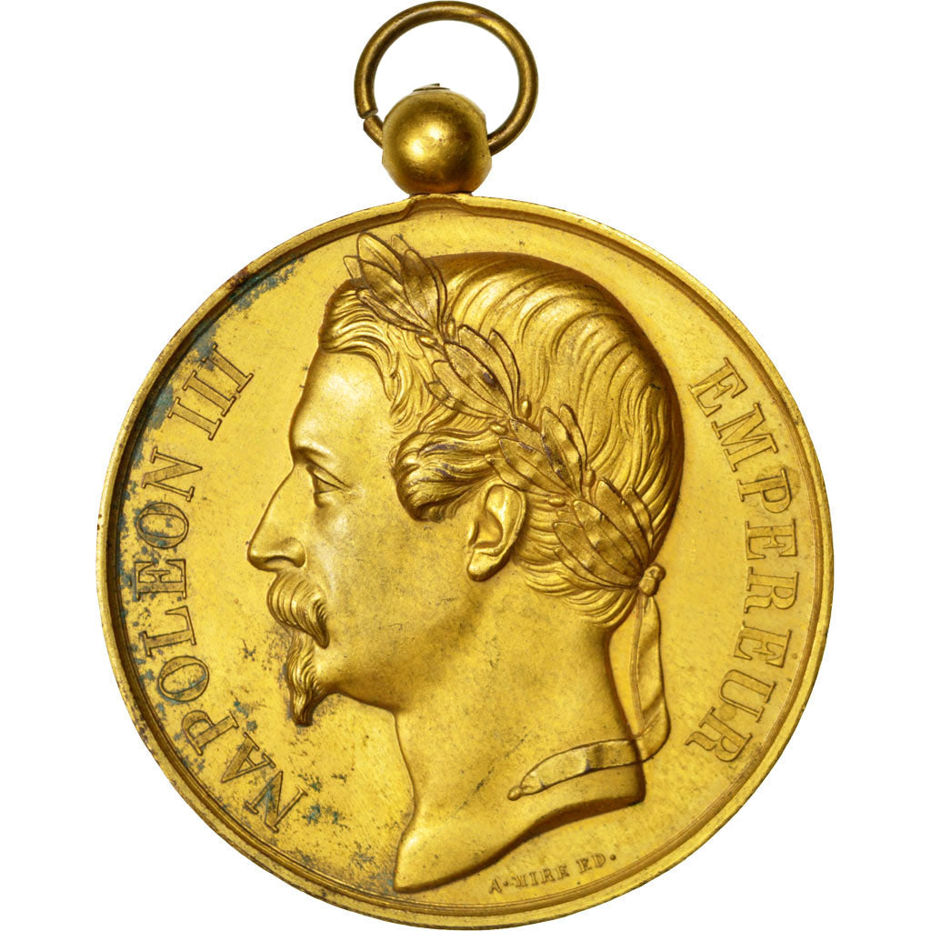 França, medalha, Napoléon III, Hommage aux Ministres, n.d., Cobre, AU(55-58)