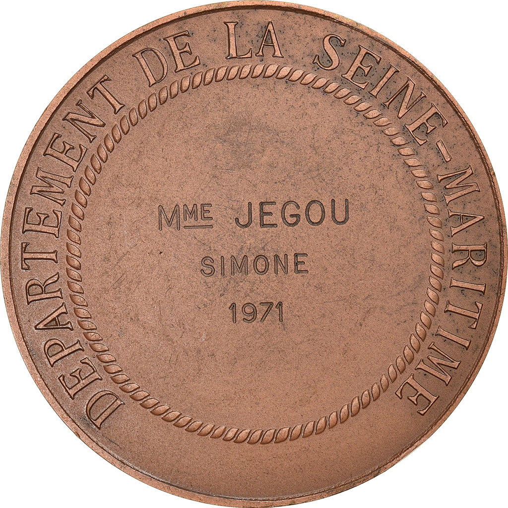 France, Médaille, Marianne, Département de la Seine Maritime, Politics