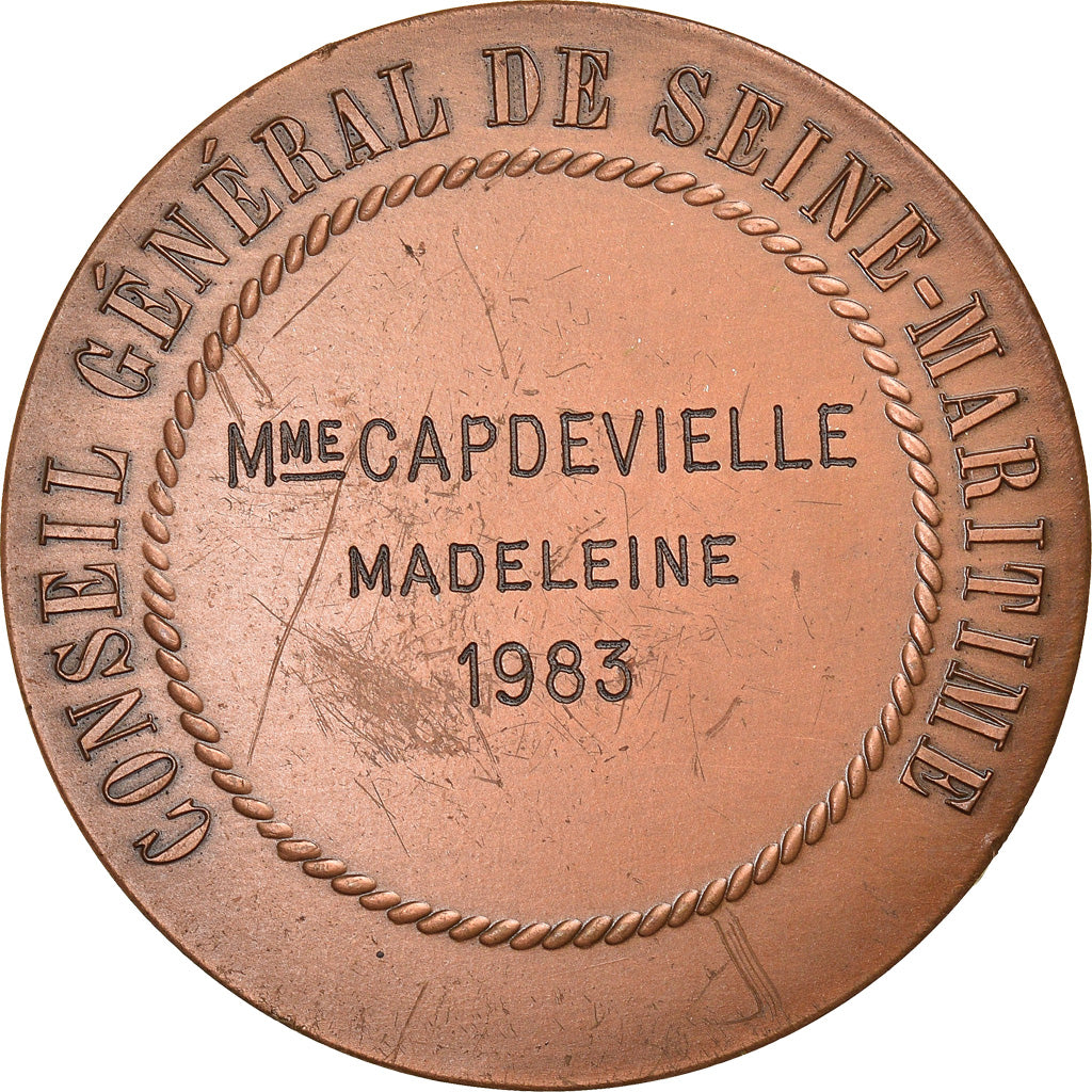 Francia, medaglia, Marianne, Département de la Seine Maritime, Politics