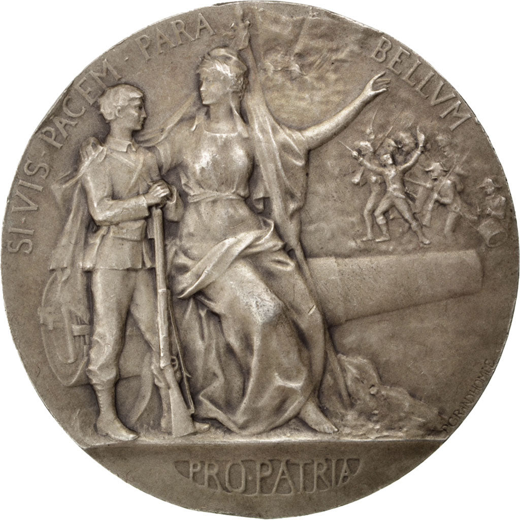 Francia, medalla, French Third Republic, Plata, Grandhomme, EBC