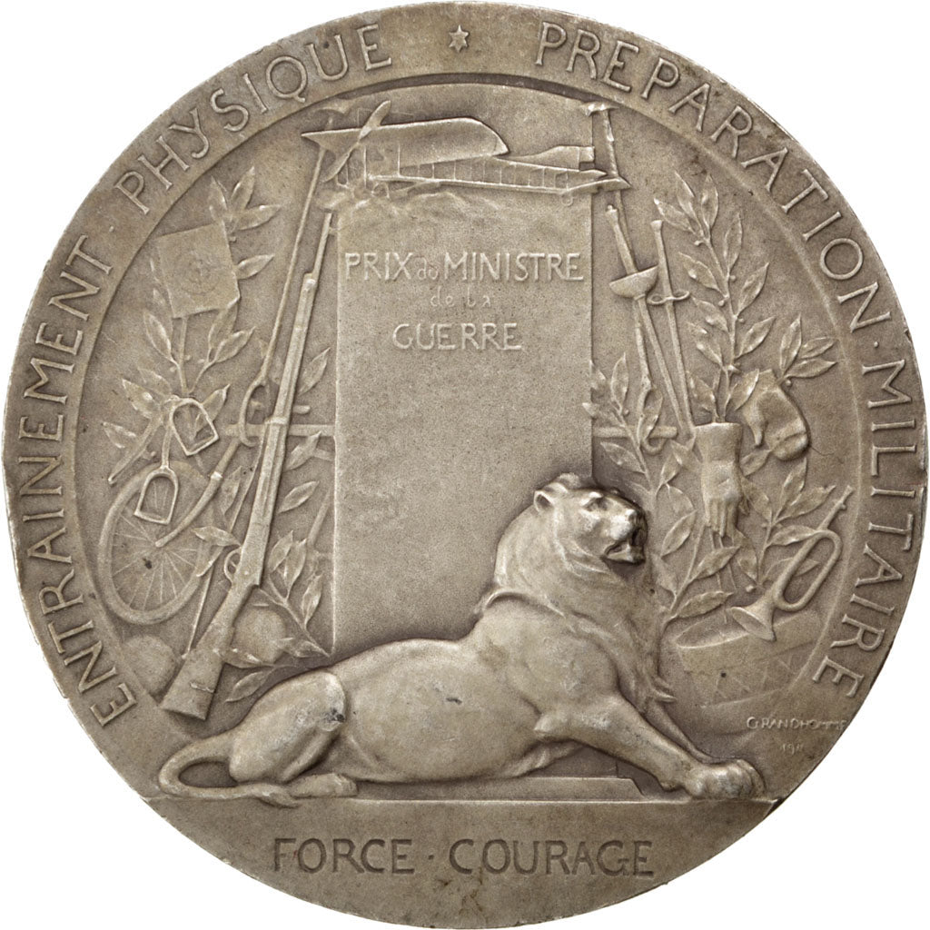 Francia, medalla, French Third Republic, Plata, Grandhomme, EBC