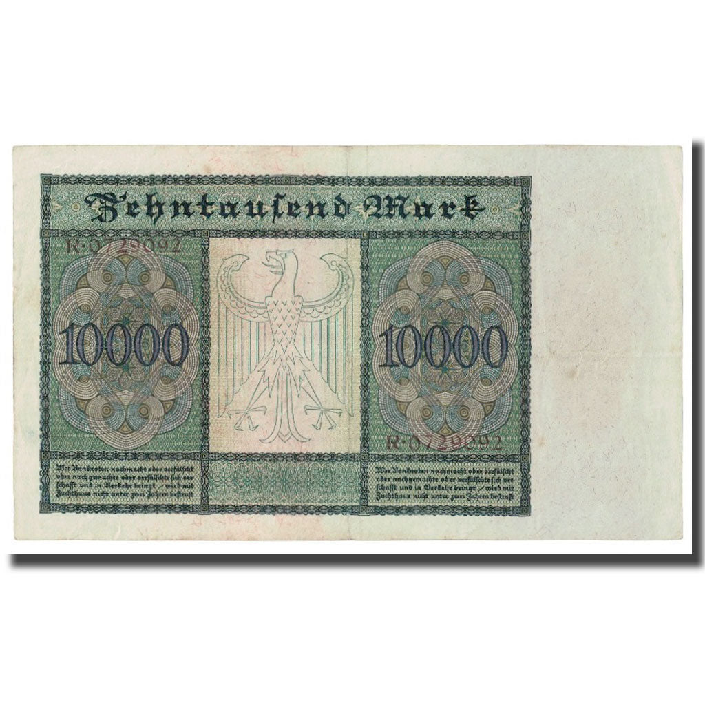 Banconote, Germania, 10,000 Mark, 1922, 1922-01-19, KM:70, BB