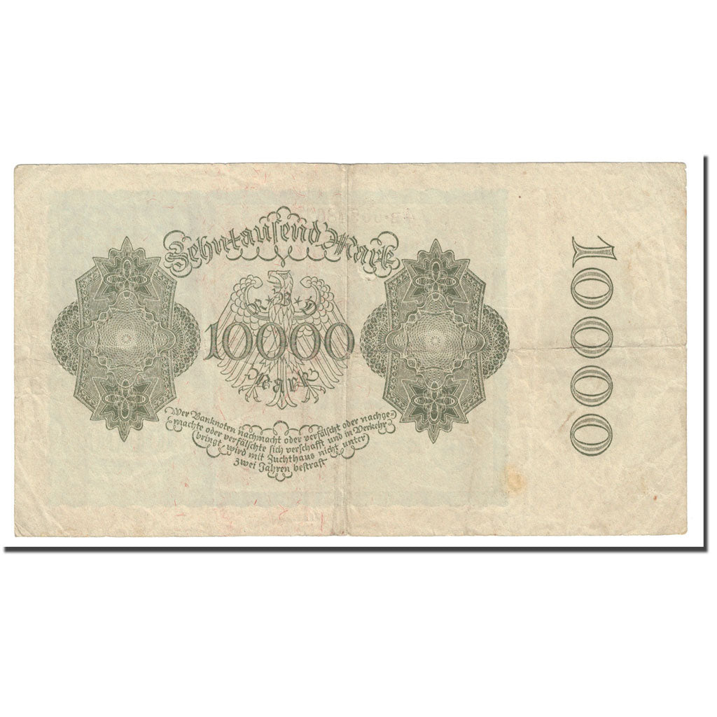 Banconote, Germania, 10,000 Mark, 1922, 1922-01-19, KM:71, MB