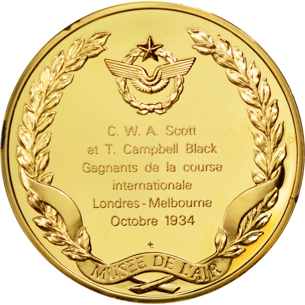 France, Medal, French Third Republic, Vermeil, MS(60-62)