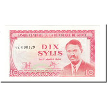 Banknote, Guinea, 10 Sylis, 1960, 1960-03-01, KM:23a, UNC(63)