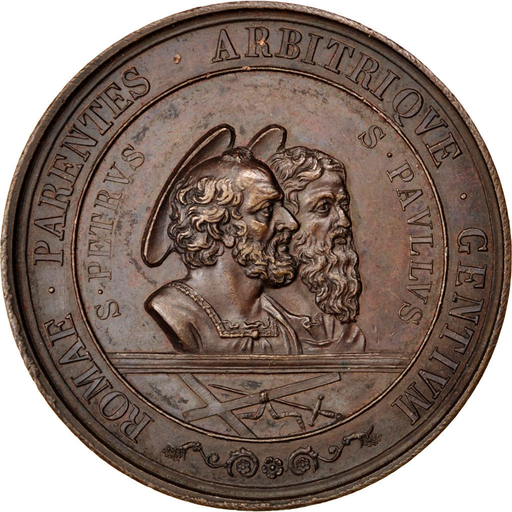 Vatican, Médaille, Pie IX, 1867, Bronze, SUP