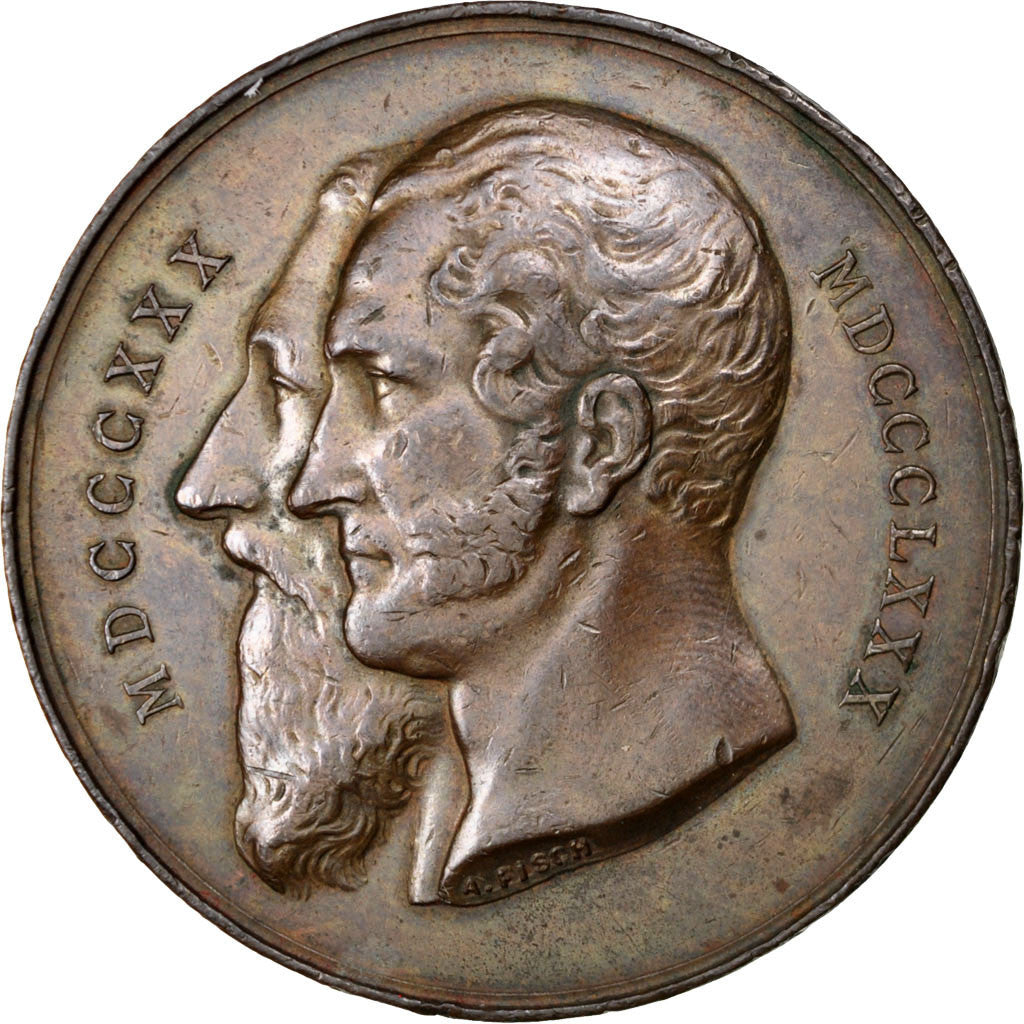 Belgien, Medaille, 1880, Kupfer, SS+