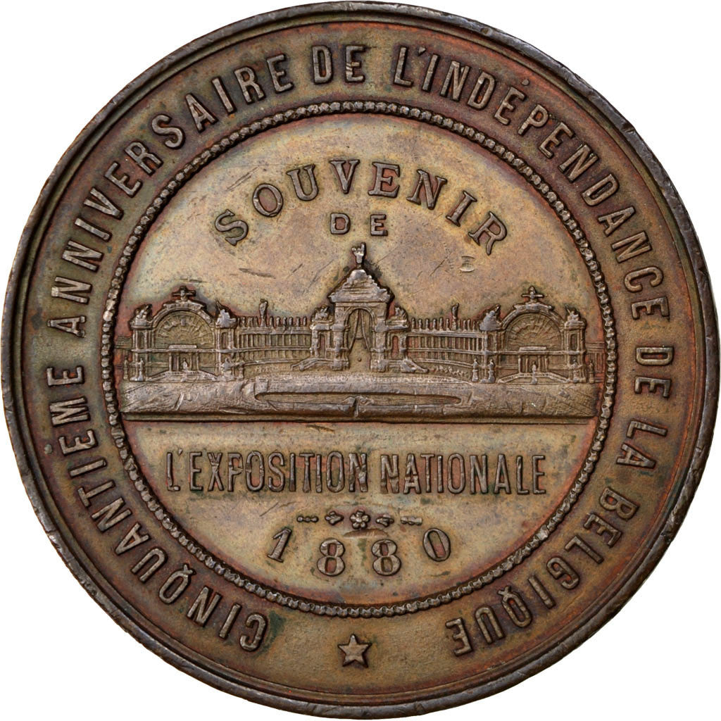 Belgien, Medaille, 1880, Kupfer, SS+