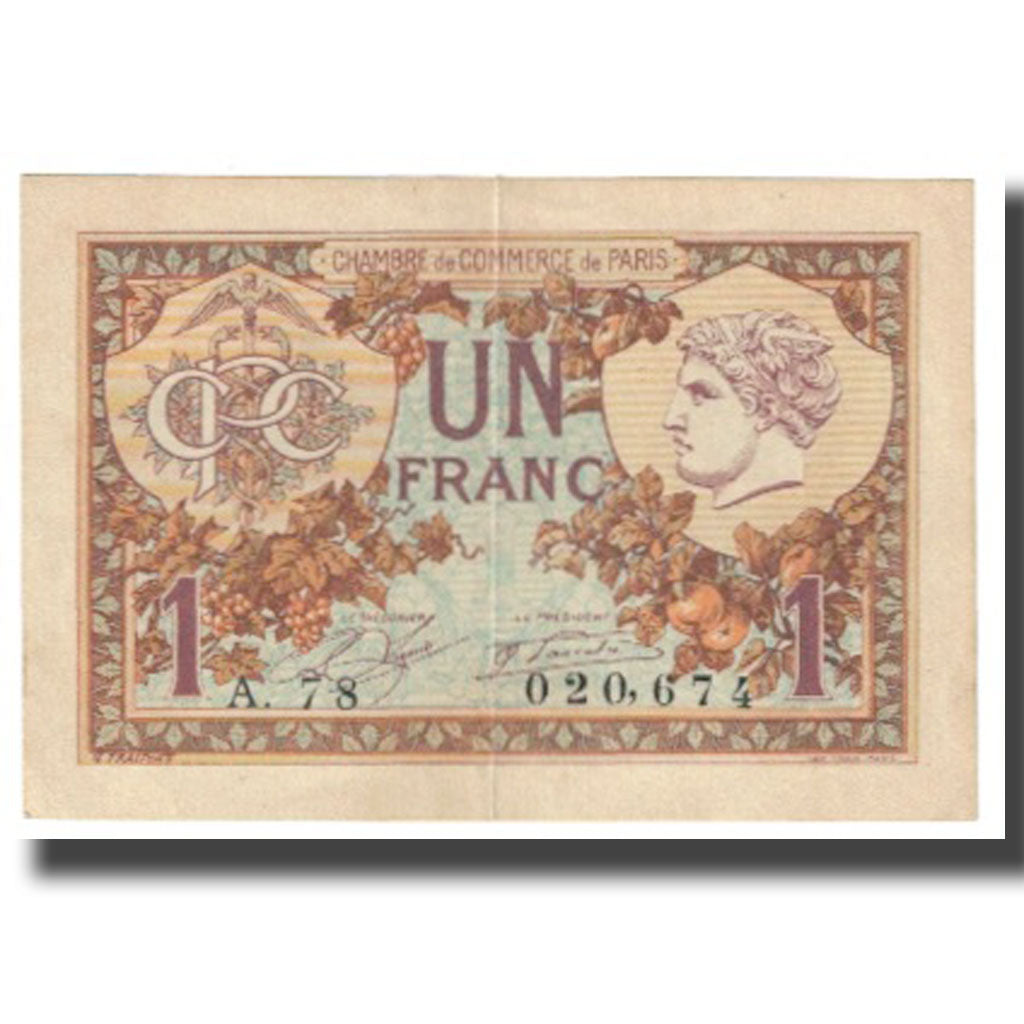 Frankrijk, Paris, 1 Franc, 1920, TTB+, Pirot:97-36