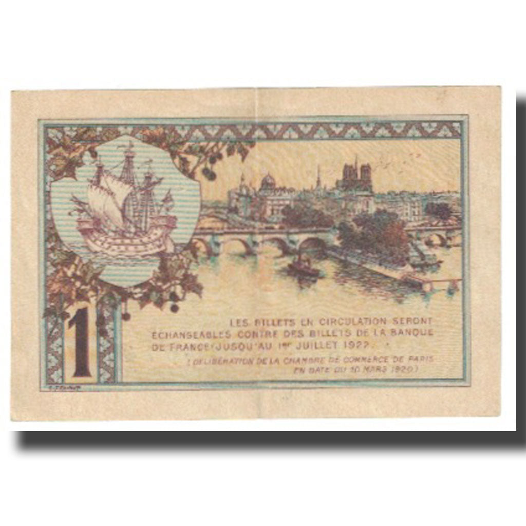 Frankrijk, Paris, 1 Franc, 1920, TTB+, Pirot:97-36