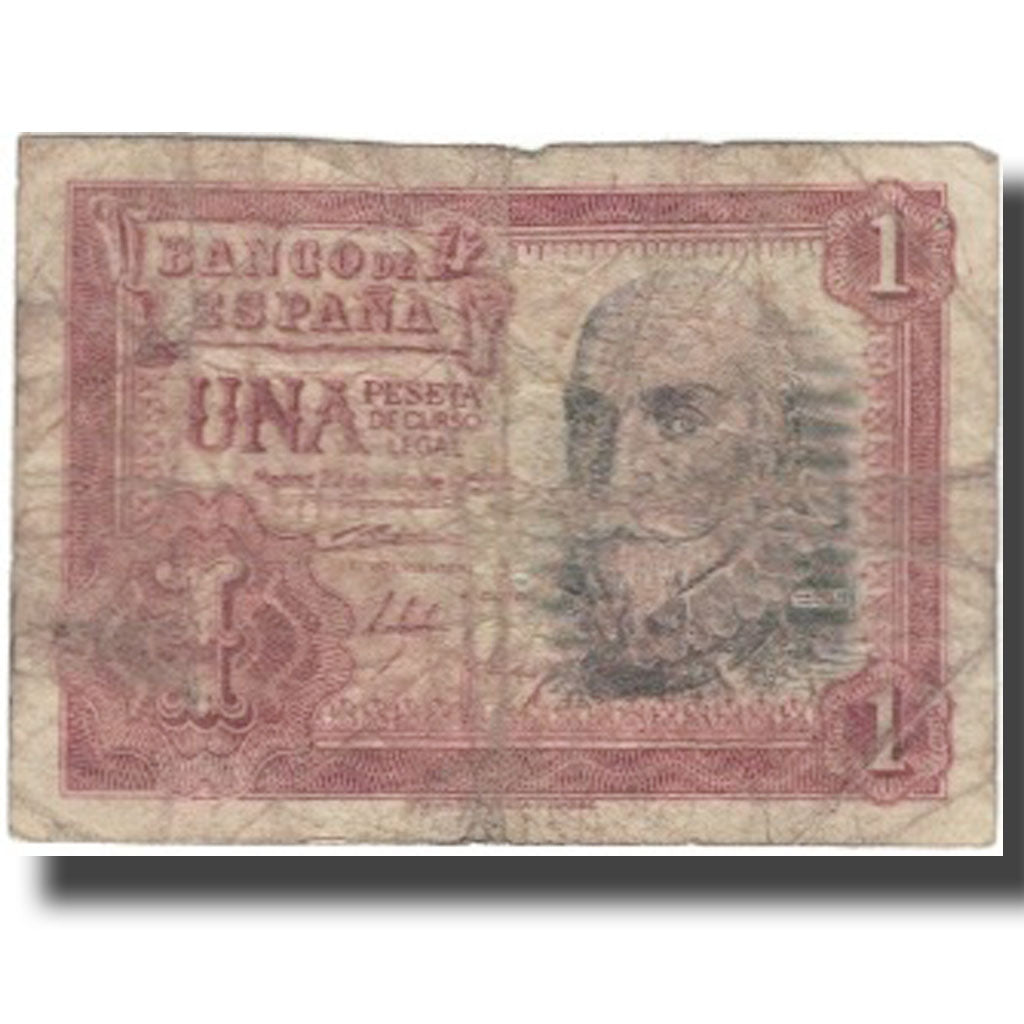 Banknote, Spain, 1 Peseta, 1953, 1953-07-22, KM:144a, VF(20-25)