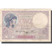 Francja, 5 Francs, Violet, 1939, 1939-07-13, VF(30-35), Fayette:4.1, KM:83