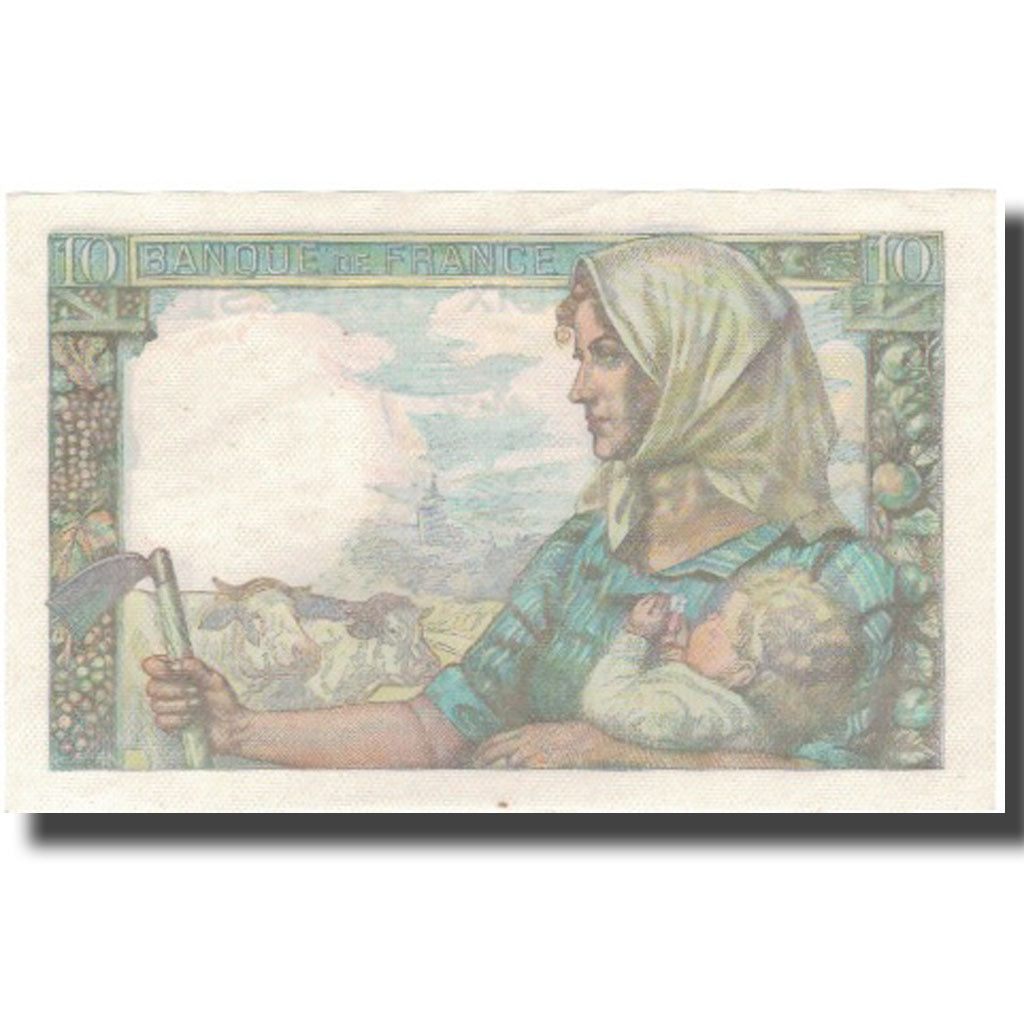 France, 10 Francs, Mineur, 1944, 1944-06-22, UNC(65-70), Fayette:8.12, KM:99e