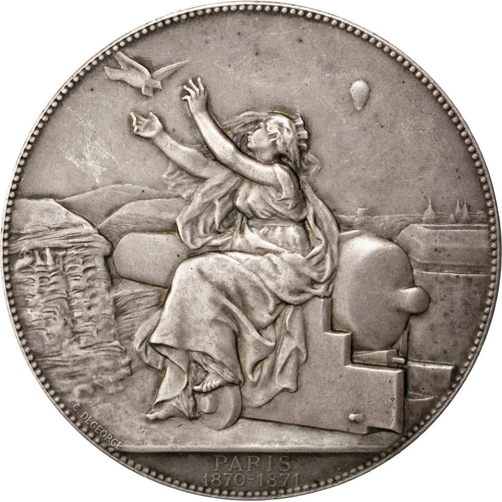 France, Médaille, Government of National Defense, 1871, Bronze, SUP