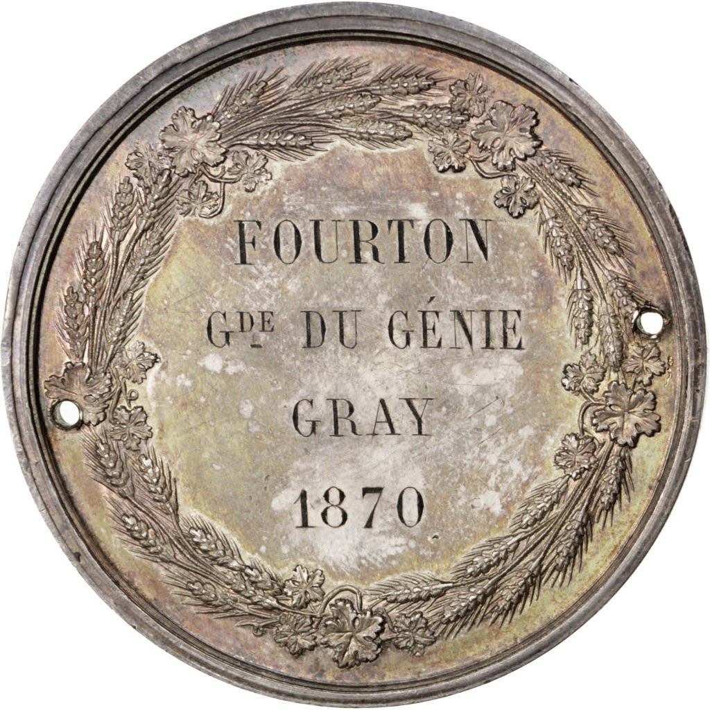 Francia, medalla, Second French Empire, 1870, Plata, EBC