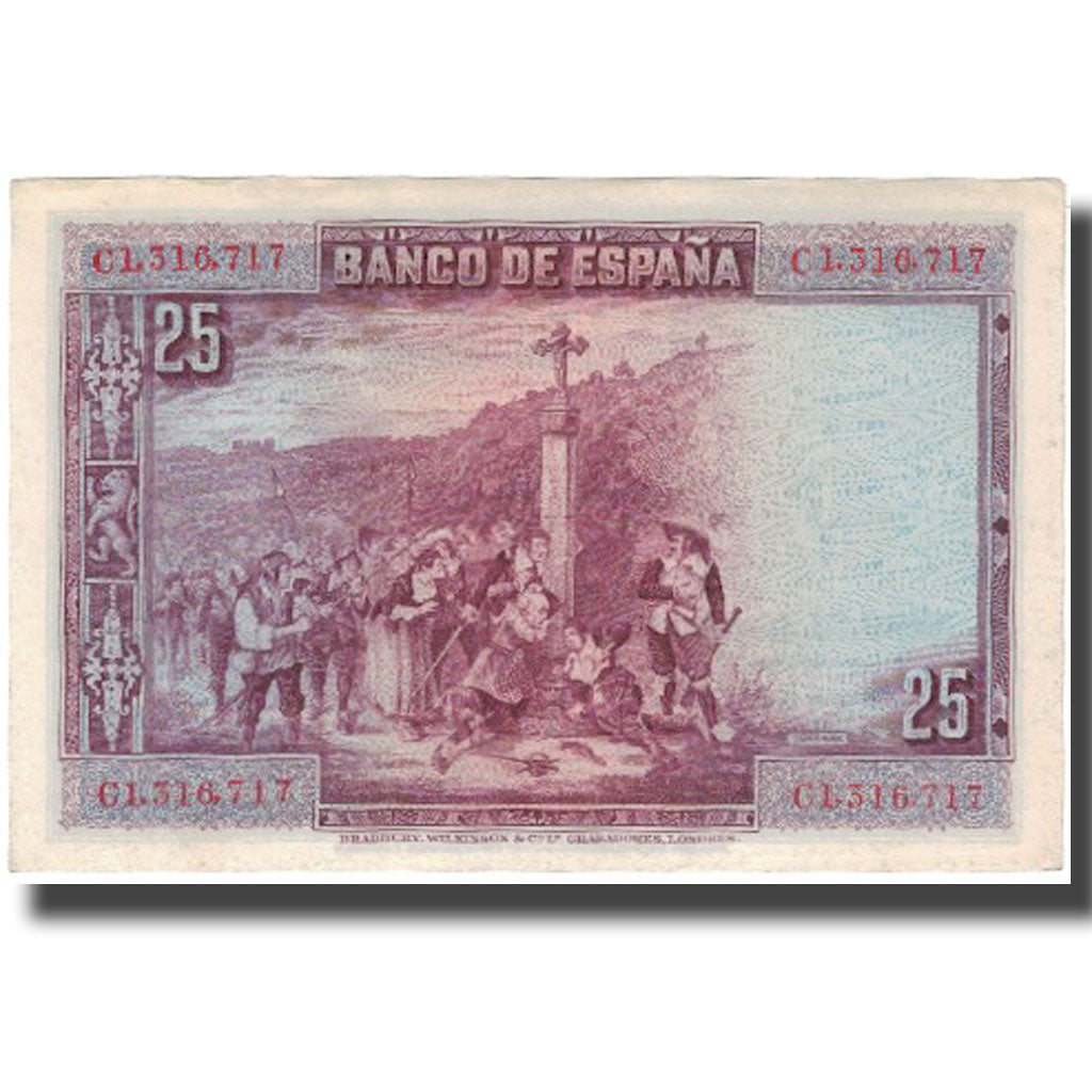 Geldschein, Spanien, 25 Pesetas, 1928, 1928-08-15, KM:74b, SS